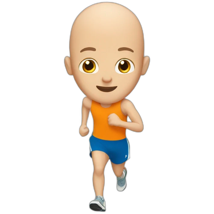 bald runner emoji