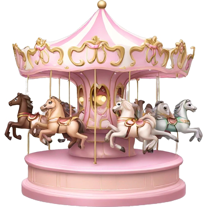 Light pink Christmas carousel emoji