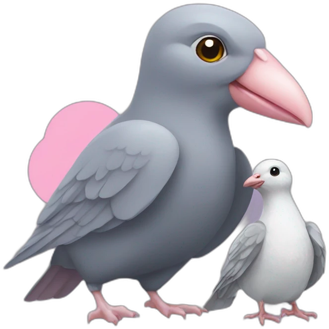 Rat and pigeon animal emoji