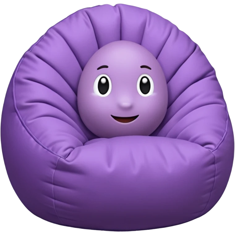 Light purple bean bag emoji