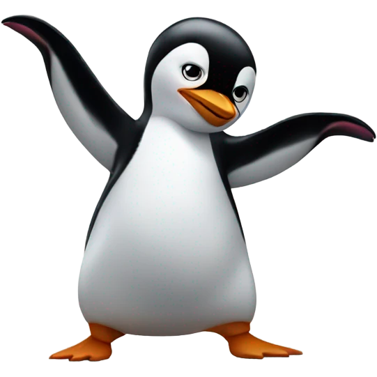 Penguin dancing emoji