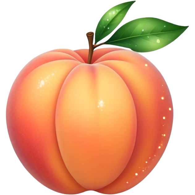 Peach with sparkle  emoji