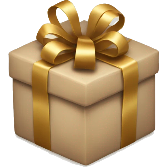 beige christmas present emoji