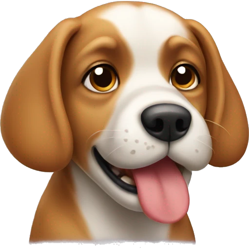 Dog shushing  emoji