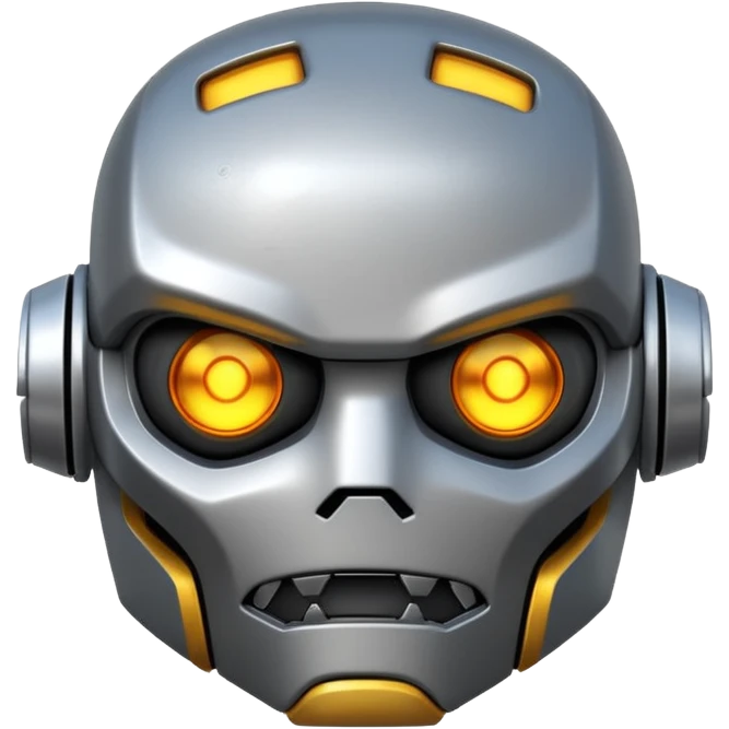 An angry robot emoji