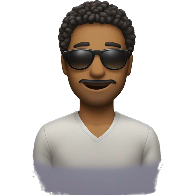 The subduet emoji with tge sunglasses  on Its emoji  not  avatar emoji