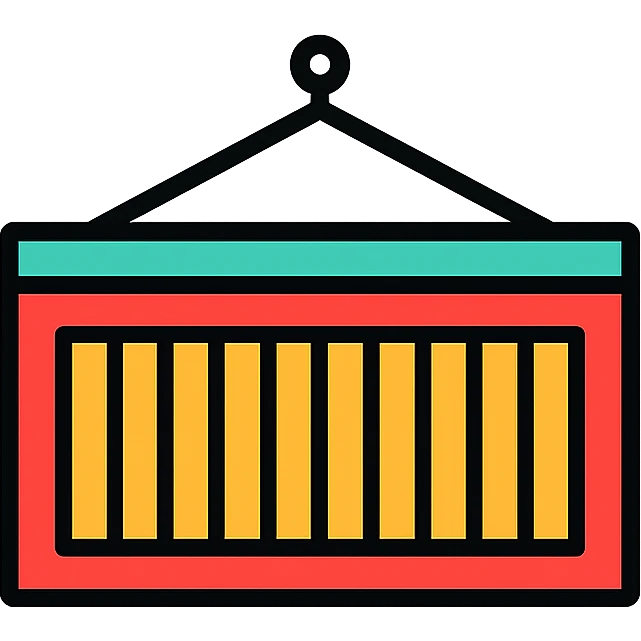 shipping container emoji