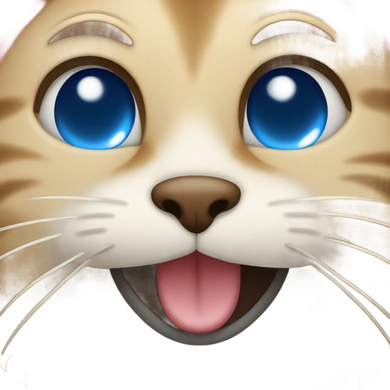 This Emoji 😻 but with blue heart eyes. emoji