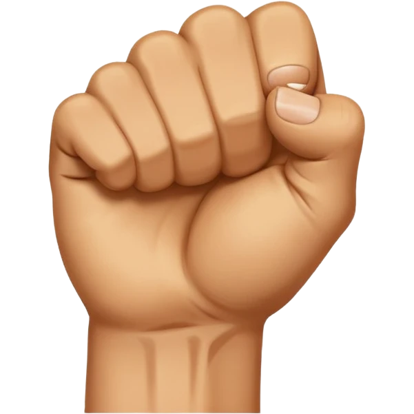 Biting fist emoji