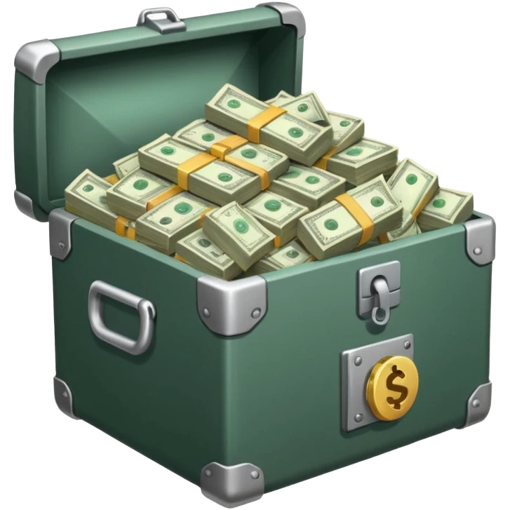 unlocked vault full of cash emoji