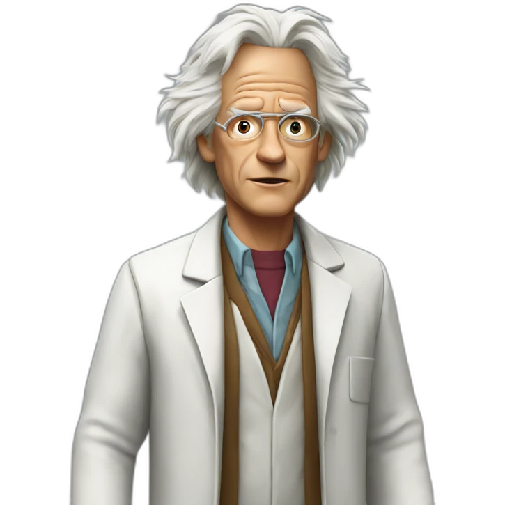 doc brown back to the future emoji