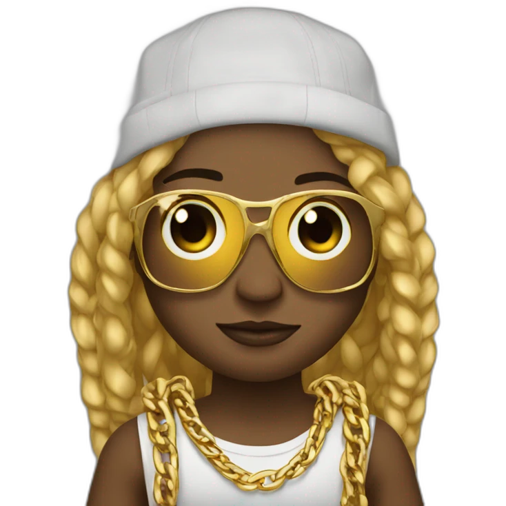 surfista rapper with golden chains emoji