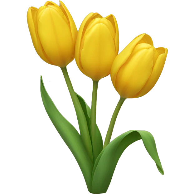 Yellow tulips emoji