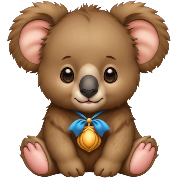 a lions mane on a Baby koala bear 🐨🦁 emoji