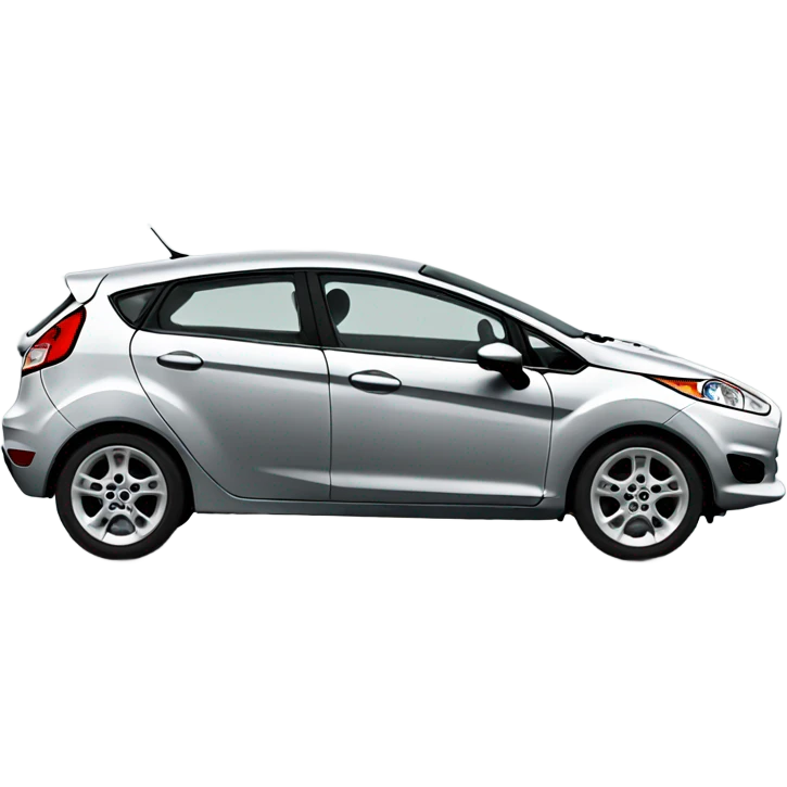 2012 Gray Ford Fiesta hatchback emoji