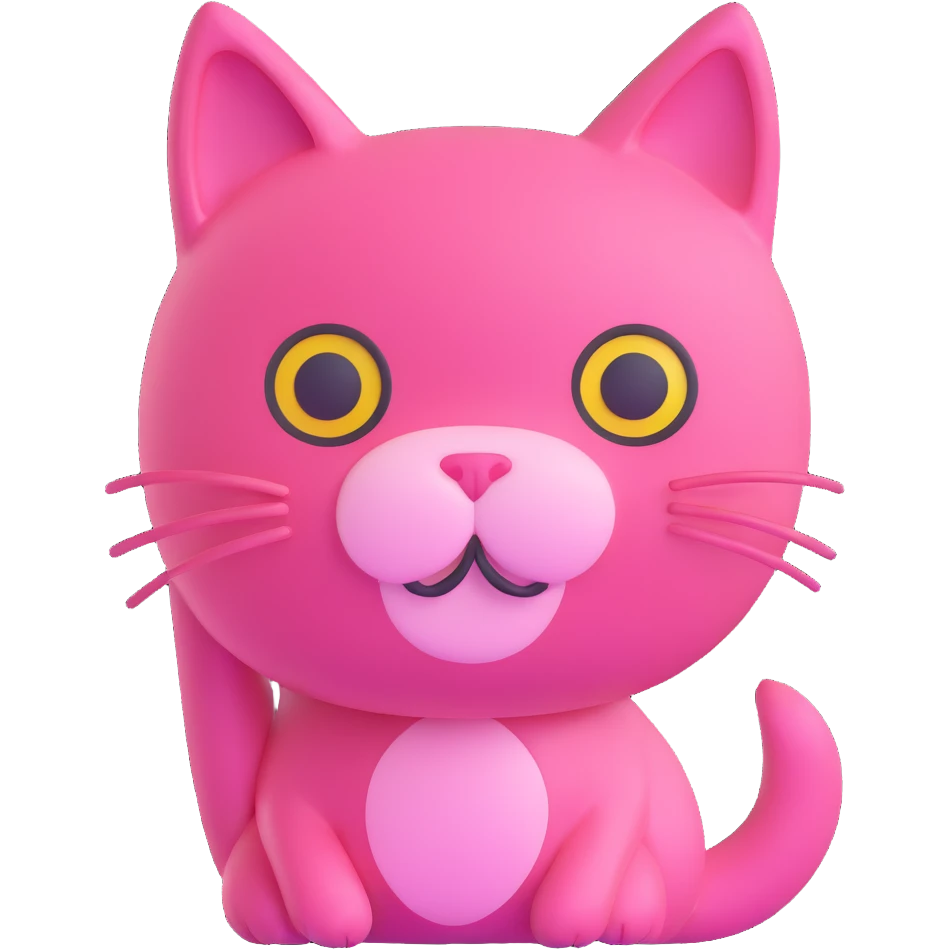pink cat emoji