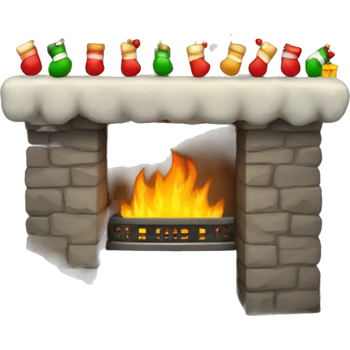chrismas fireplace emoji