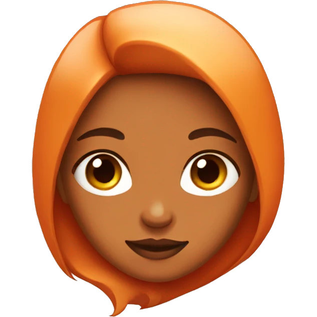 Girl with a fox face emoji