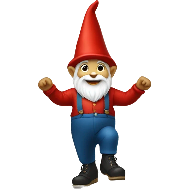 Gnome tap dancing emoji