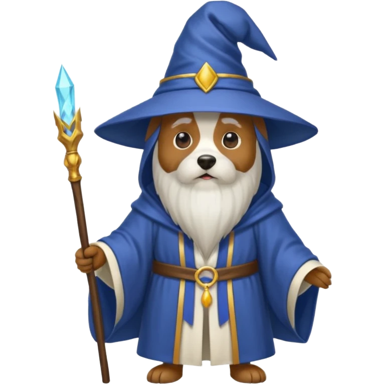 Dog wizard emoji