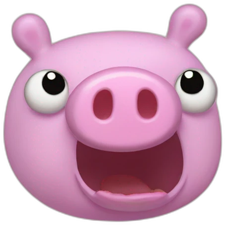Mutated peppa pig emoji