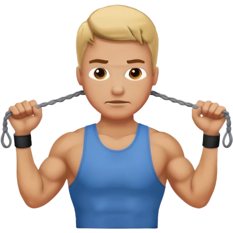Cable Face pull exercise emoji