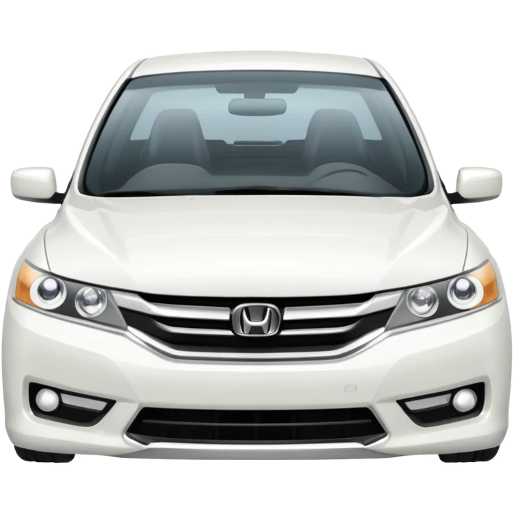 white honda accord clear headlights emoji