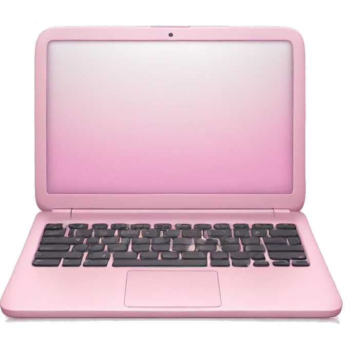Soft Pink laptop 🩷 emoji