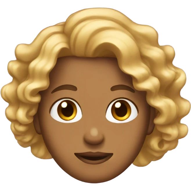 Wavy hair  emoji