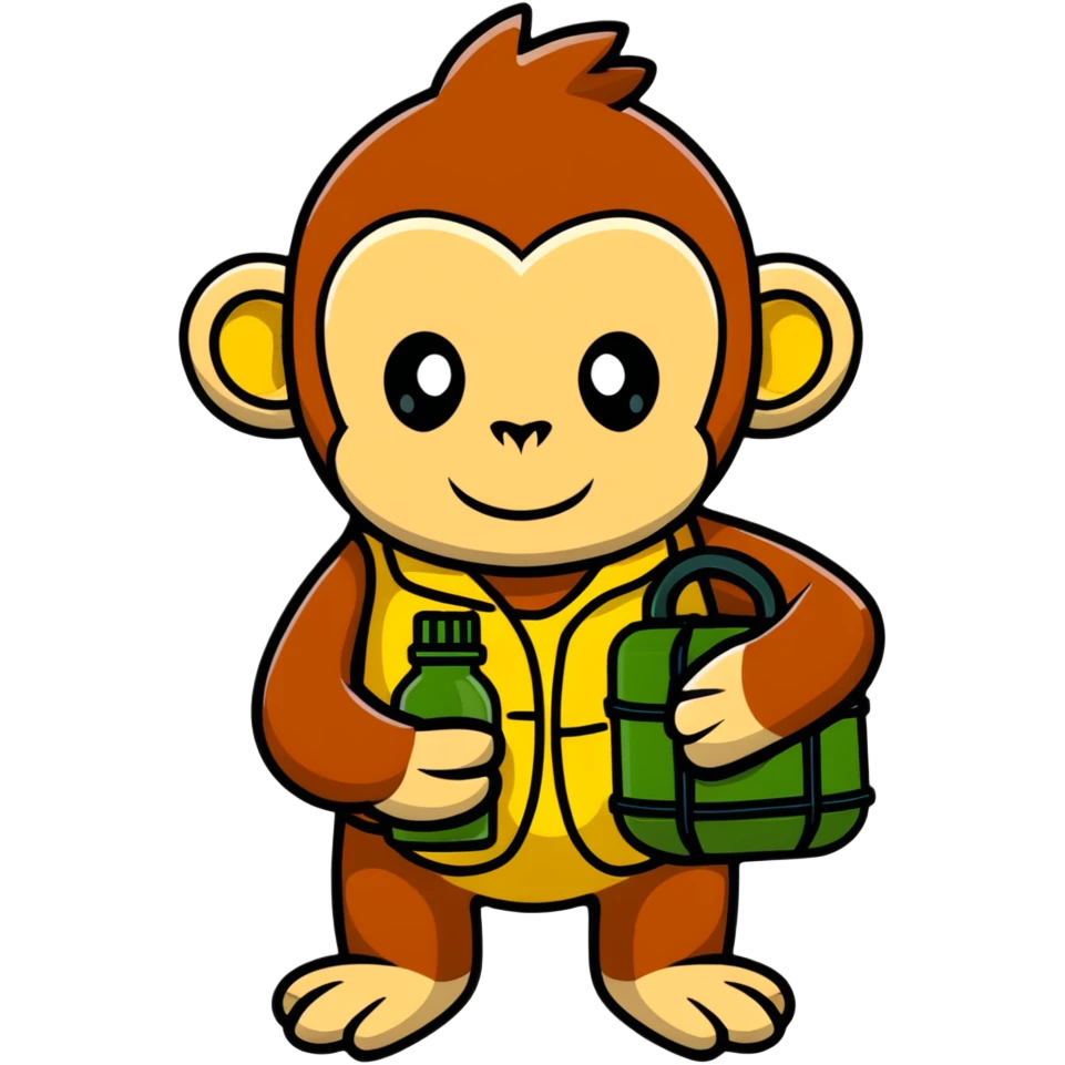 monkey with a grenade emoji