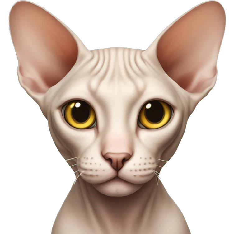 A sphynx cat emoji