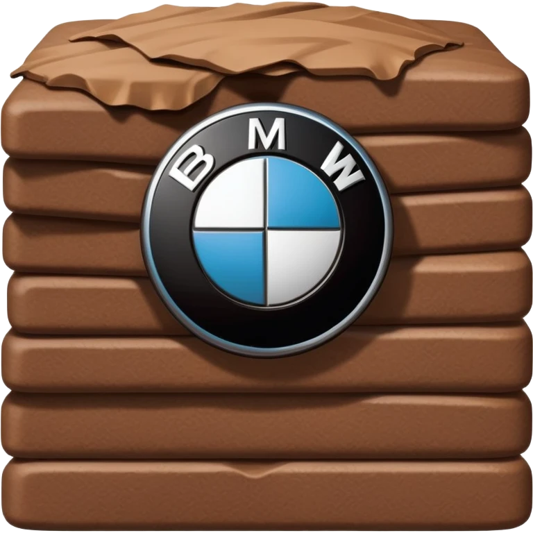 pile of shit with BMW logo emoji