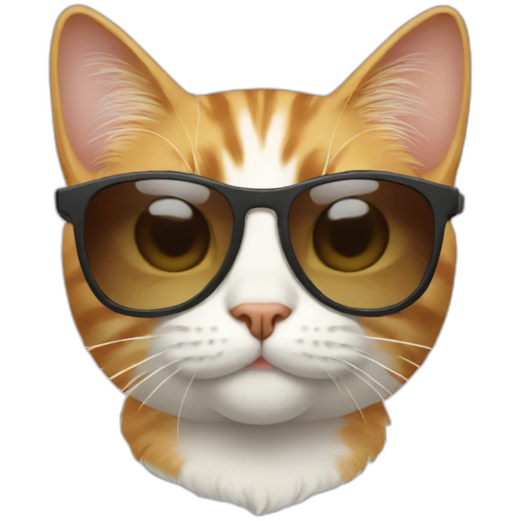 Cat with sunglasses emoji