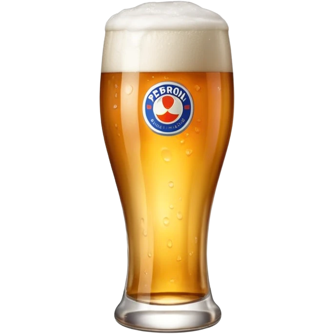 Peroni beer glass emoji