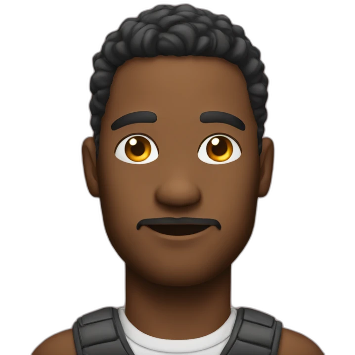 A man wearing a freshness with a trap star emoji
