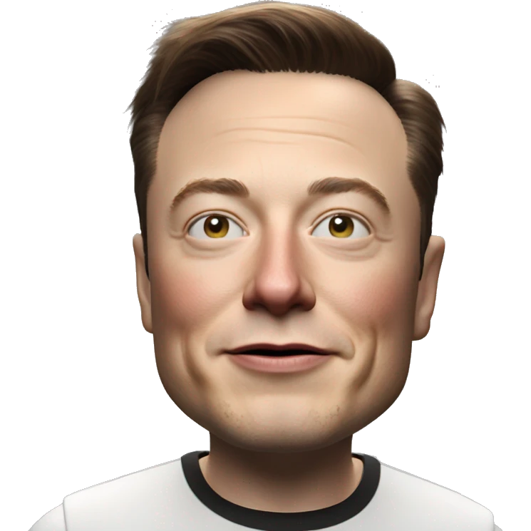 photorealistic elon musk 4k unreal engine emoji