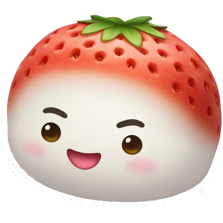 strawberry daifuku emoji