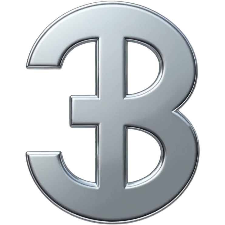 A double dollar sign emoji made of polished silver chrome, smooth metallic surface, glossy reflections, luxury swag vibe, minimal iOS emoji style, centered on white background emoji