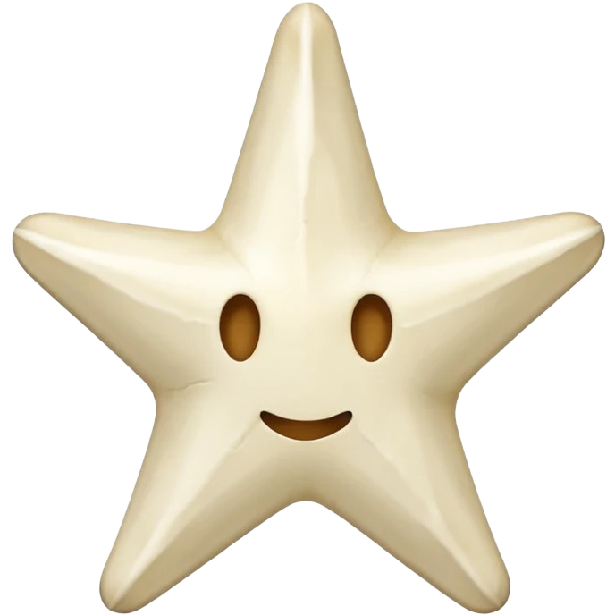 starshape made of bone. no face . no outer ridge. no eyes. no. nose. no mouthjust teh star emoji