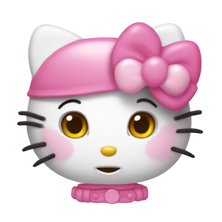 Hello kitty pink emoji