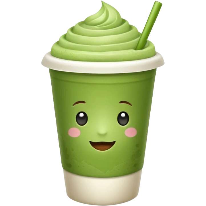 Матча в стакане с собой  emoji
