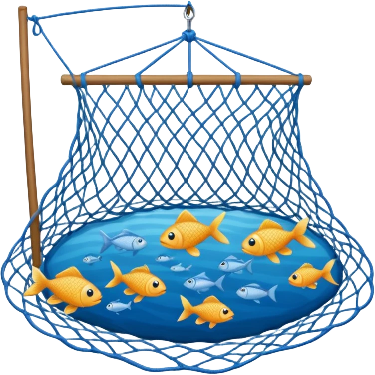 fishing net sea emoji