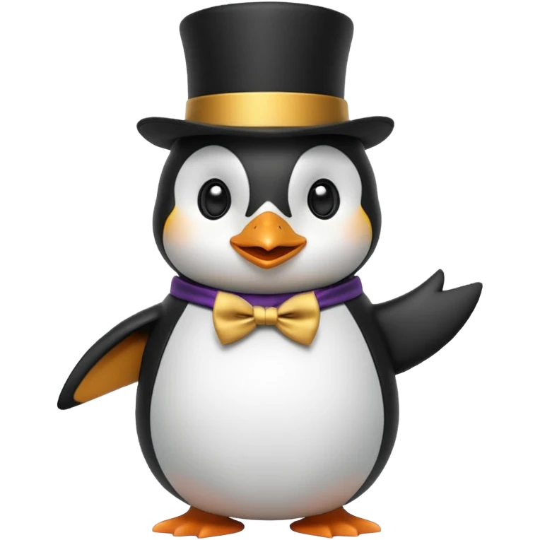 Penguin magic emoji
