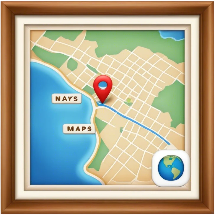 Maps to destination emoji