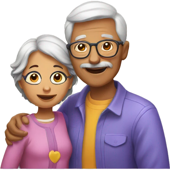 grandparents and a child emoji