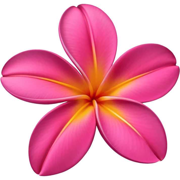 frangipani flower, hot pink emoji
