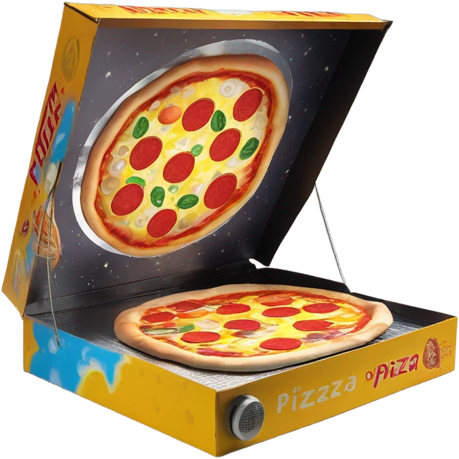Pizza box solar oven emoji