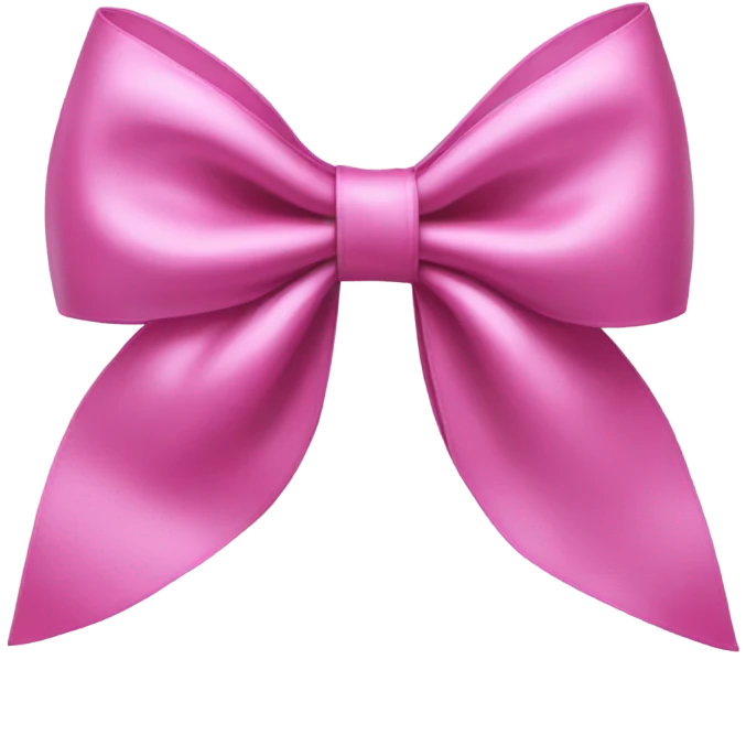 Pink bow emoji