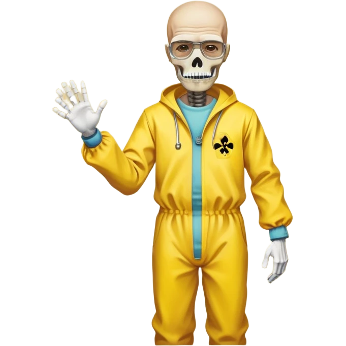 Скелет жмëт руку уолтеру уайту emoji
