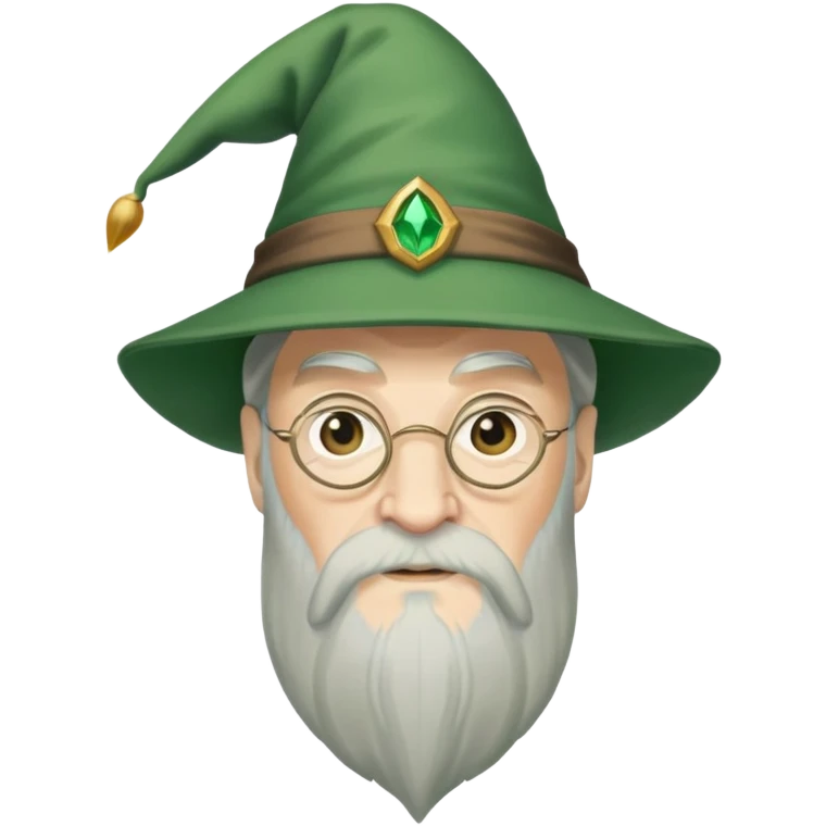 Dumbledore green hat emoji